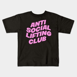 ANTI SOCIAL LIFTING CLUB FOR A WEIGHTLIFTER Kids T-Shirt